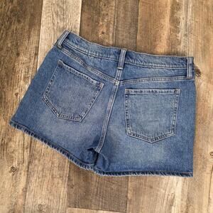 Banana Republic Denim Shorts Mid Rise Blue Stretch Jean Shorts Size 27/4